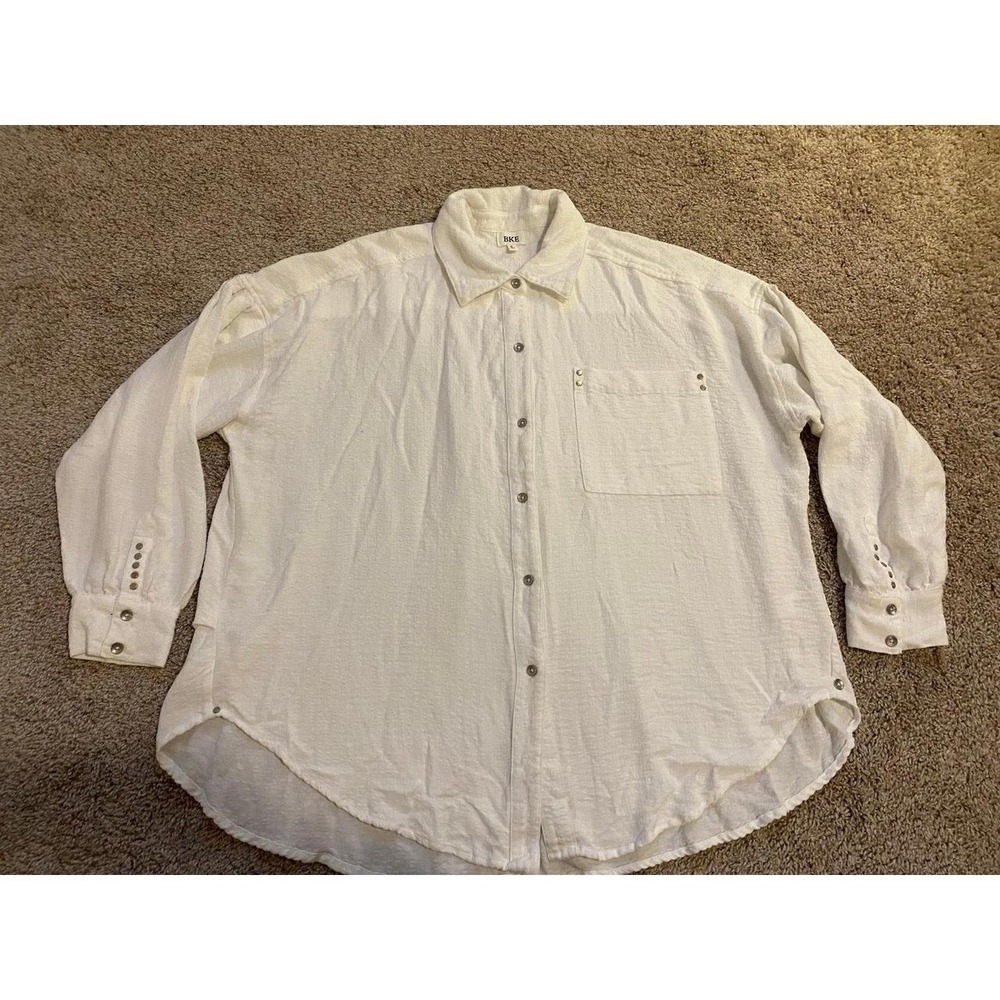 BKE Blouse Top Longsleeve Oversized Small Lagenlook Coverup sku44